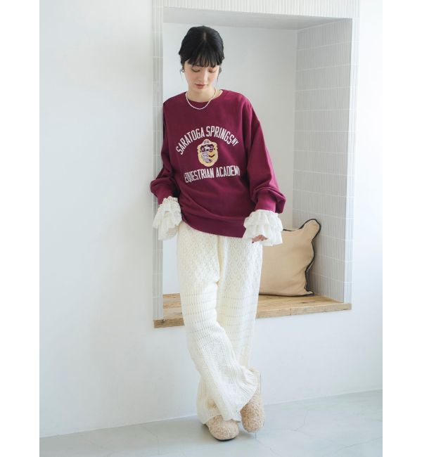 Ungrid「透かし編みニットパンツ」|その他|