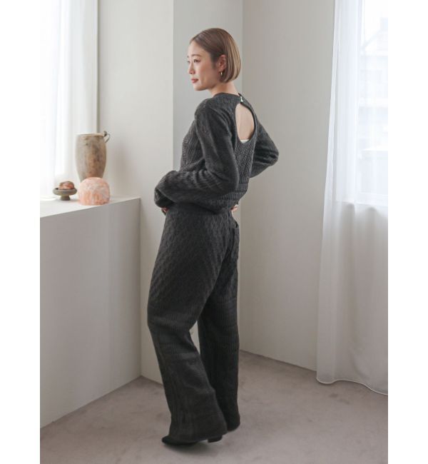 Ungrid「透かし編みニットパンツ」|その他|