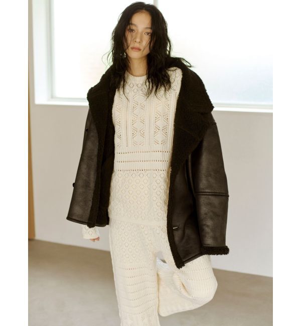 Ungrid「透かし編みニットパンツ」|その他|