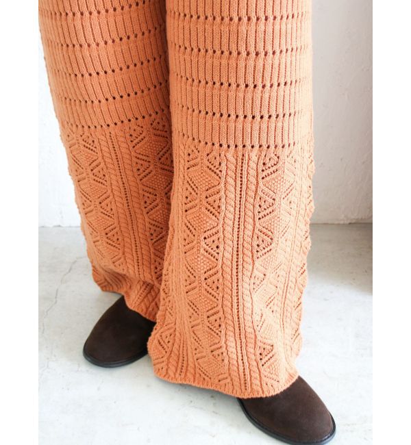 Ungrid「透かし編みニットパンツ」|その他|