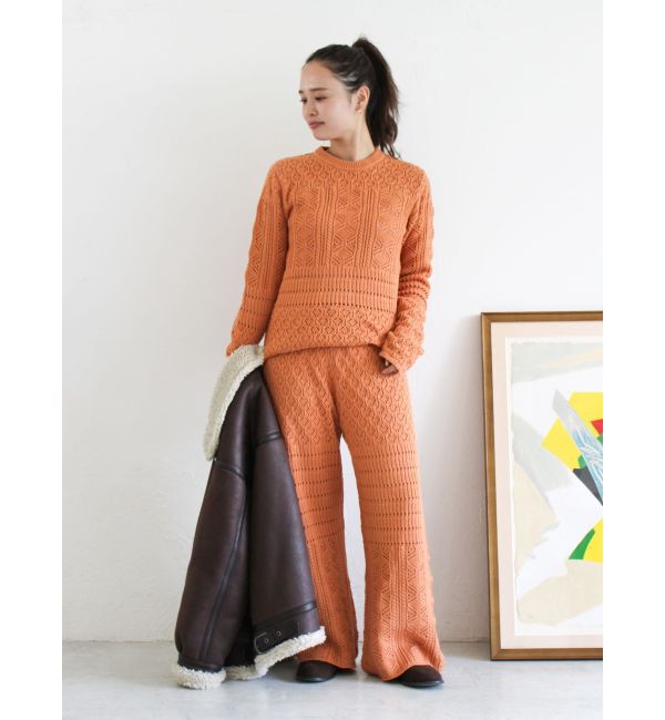 Ungrid「透かし編みニットパンツ」|その他|