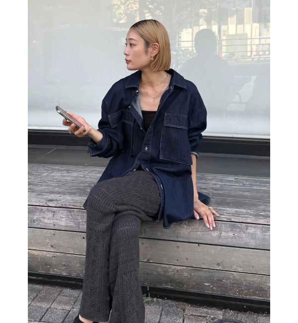 Ungrid「透かし編みニットパンツ」|その他|