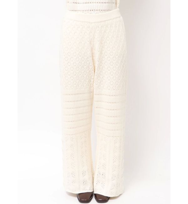 Ungrid「透かし編みニットパンツ」|その他|