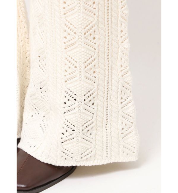 Ungrid「透かし編みニットパンツ」|その他|