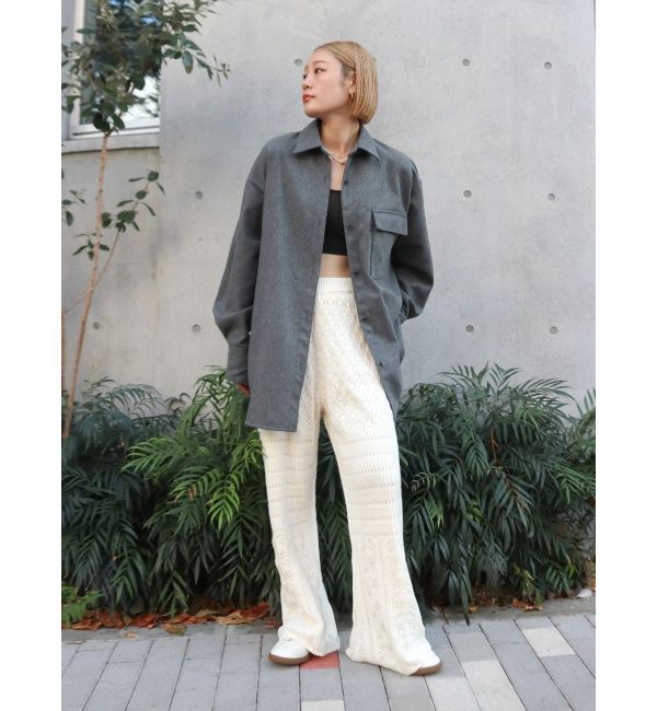 Ungrid「透かし編みニットパンツ」|その他|