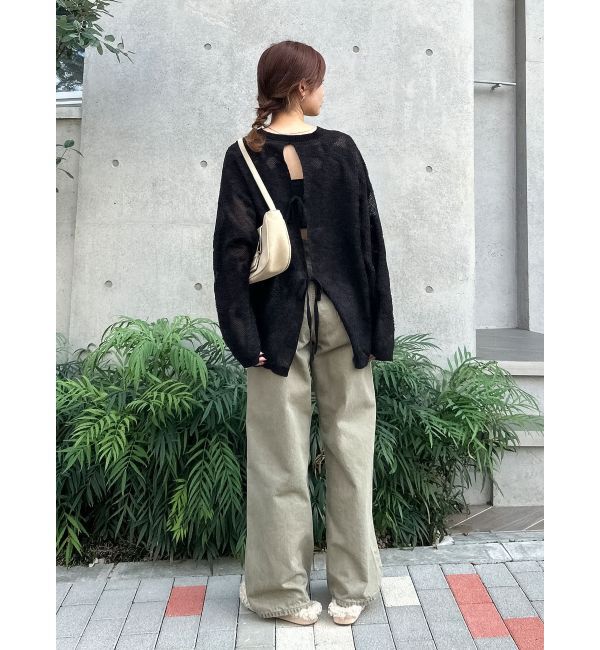 Ungrid「バックデザインシアーニット」|ニット・セーター|