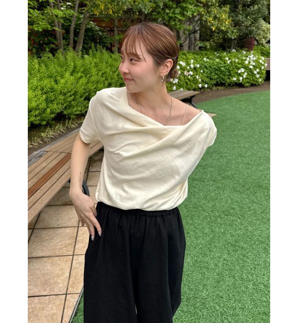Ungrid「タックデザインオフショルTee」|Tシャツ・カットソー|