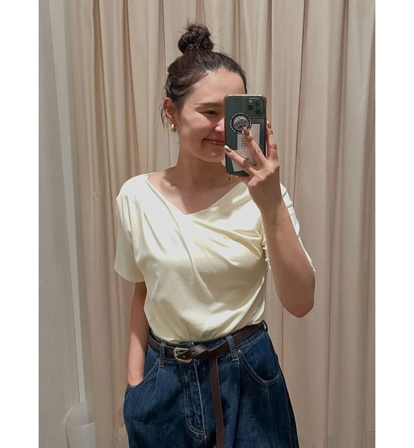 Ungrid「タックデザインオフショルTee」|Tシャツ・カットソー|