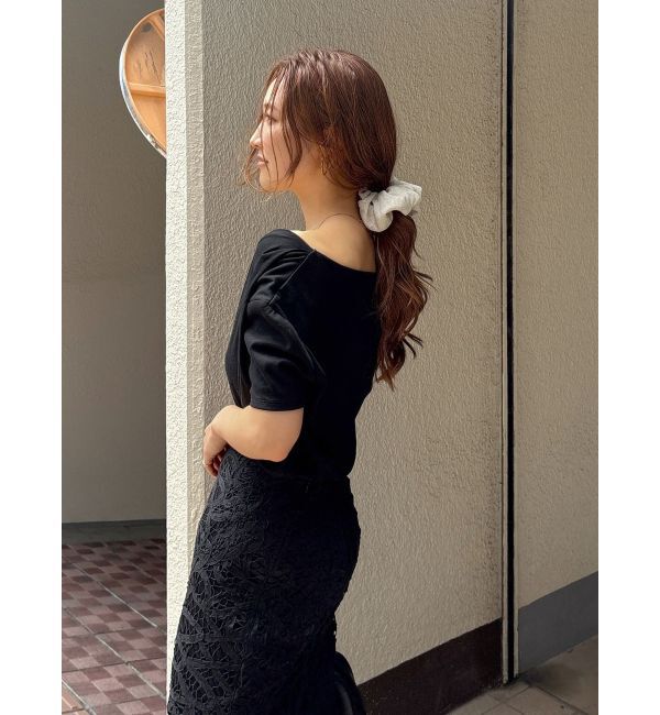 Ungrid「タックデザインオフショルTee」|Tシャツ・カットソー|