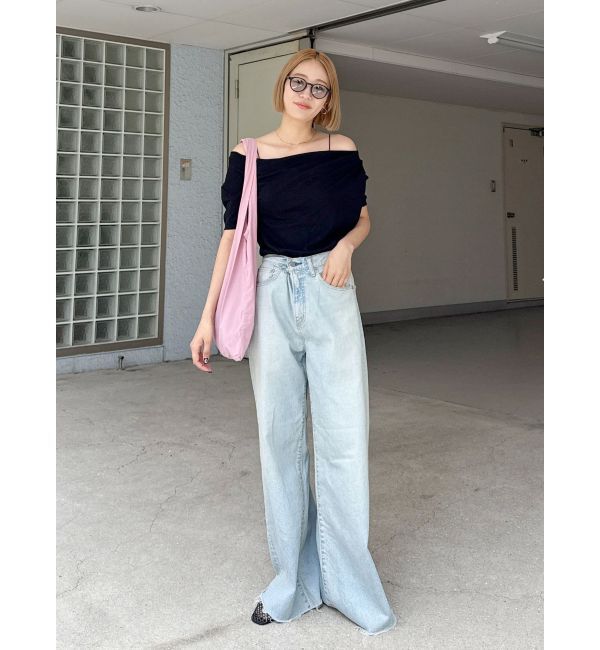 Ungrid「タックデザインオフショルTee」|Tシャツ・カットソー|