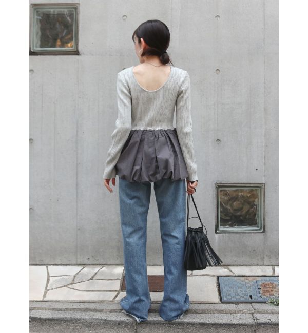 Ungrid「バルーンデザインバックオープンニット」|ニット・セーター|