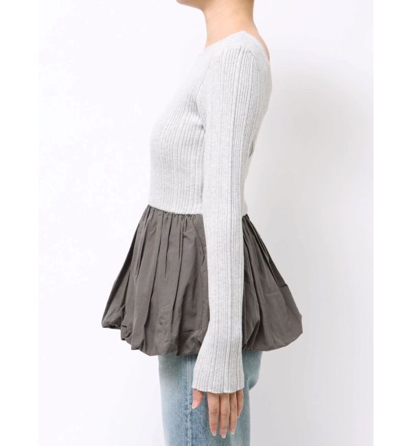 Ungrid「バルーンデザインバックオープンニット」|ニット・セーター|