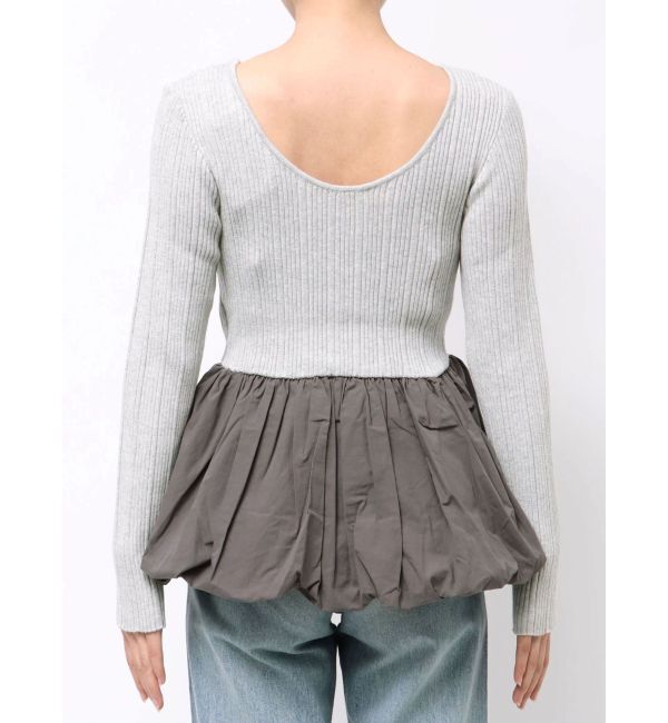 Ungrid「バルーンデザインバックオープンニット」|ニット・セーター|