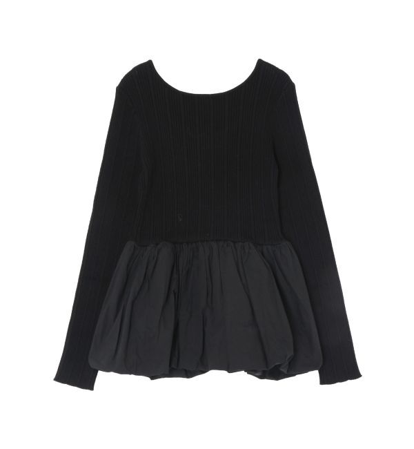 Ungrid「バルーンデザインバックオープンニット」|ニット・セーター|