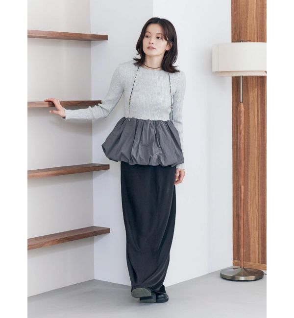 Ungrid「バルーンデザインバックオープンニット」|ニット・セーター|