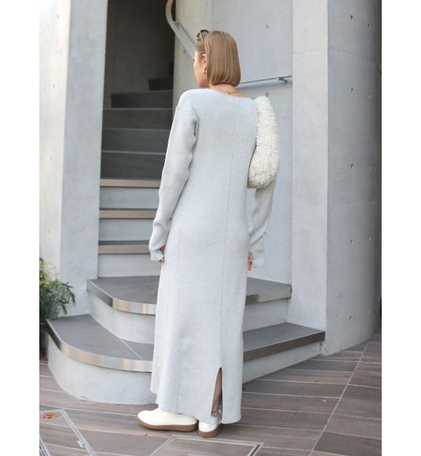 Ungrid「ヘンリーネックニットワンピース」|ワンピース|