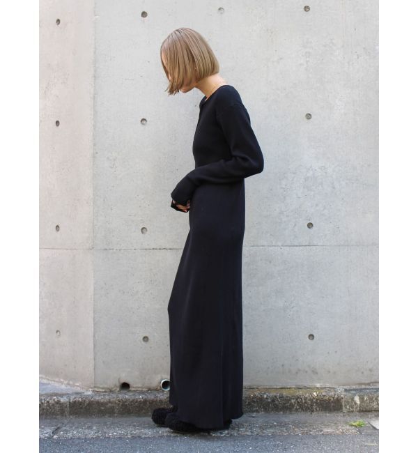 Ungrid「ヘンリーネックニットワンピース」|ワンピース|