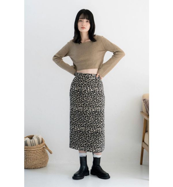 Ungrid「アニマルジャカードスカート」|スカート|
