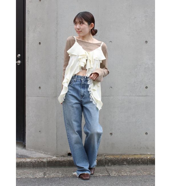 Ungrid「フィブツイルフリルキャミ」|キャミソール|