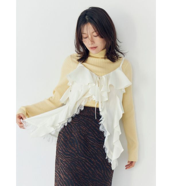 Ungrid「フィブツイルフリルキャミ」|キャミソール|