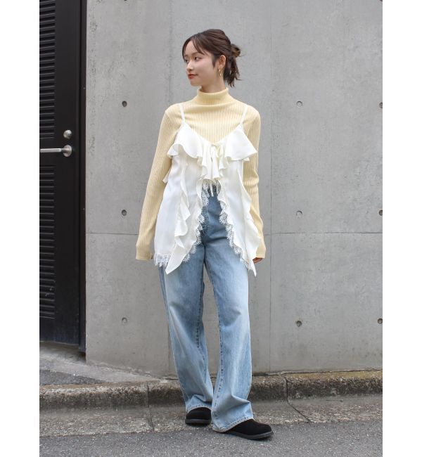 Ungrid「フィブツイルフリルキャミ」|キャミソール|