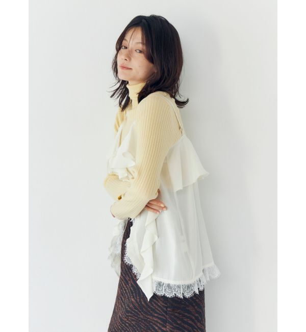 Ungrid「フィブツイルフリルキャミ」|キャミソール|