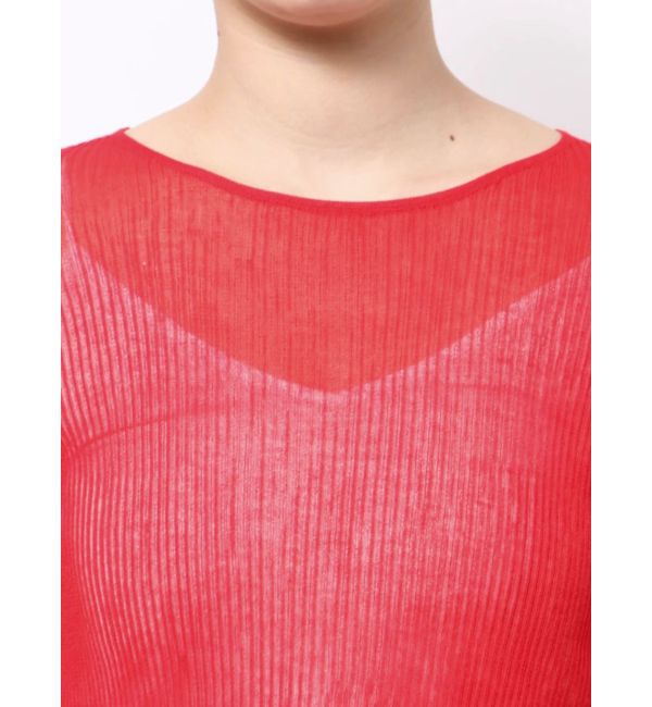 LAGUNAMOON「【WEB限定】シアーリボンニットプルオーバー」|ニット・セーター|