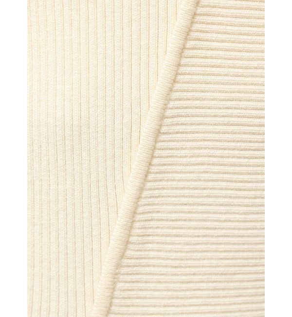 LAGUNAMOON「アシンメトリーリブスリットニットプルオーバー」|ニット・セーター|