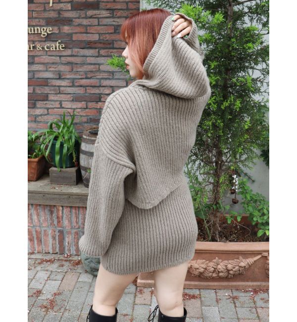 EVRIS「リブニットミニスカート【セットアップ着用可能】」|スカート|