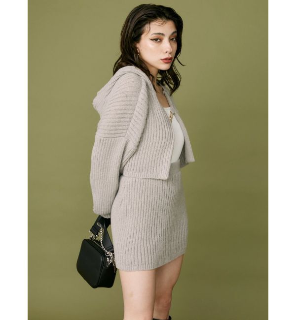 EVRIS「リブニットミニスカート【セットアップ着用可能】」|スカート|