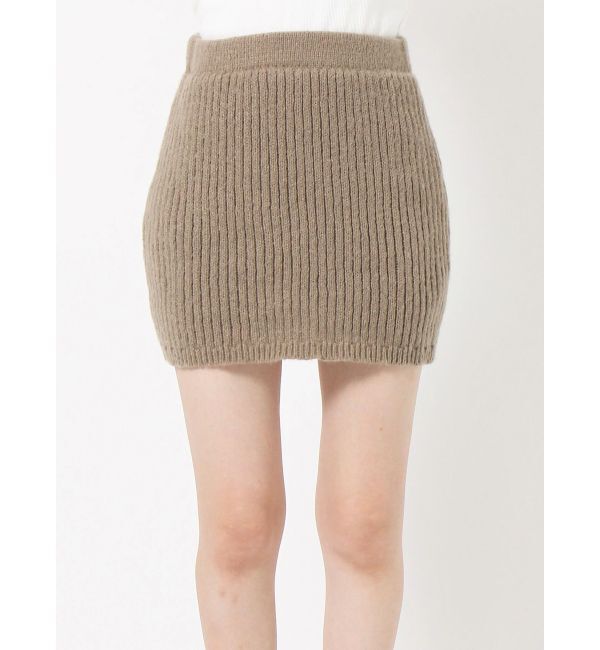 EVRIS「リブニットミニスカート【セットアップ着用可能】」|スカート|