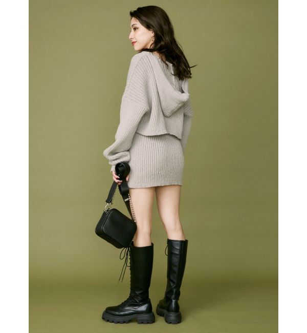 EVRIS「リブニットミニスカート【セットアップ着用可能】」|スカート|