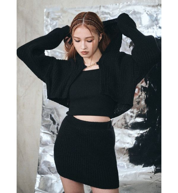 EVRIS「リブニットミニスカート【セットアップ着用可能】」|スカート|