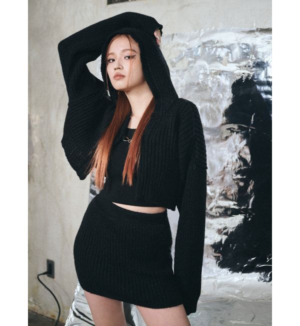 EVRIS「リブニットミニスカート【セットアップ着用可能】」|スカート|