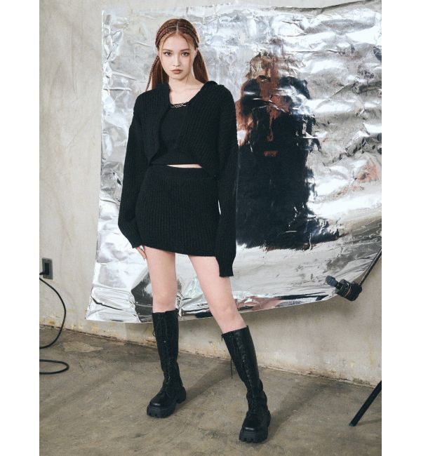 EVRIS「リブニットミニスカート【セットアップ着用可能】」|スカート|