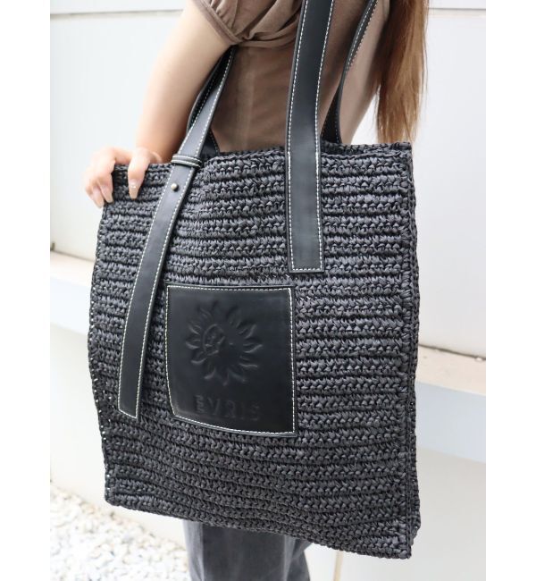 EVRIS「ワンポイントペーパーBAG」|トートバッグ|ブラック