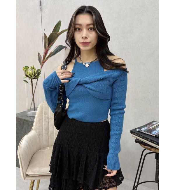 EVRIS「マルチウェイオフショルニットトップス」|ニット・セーター|