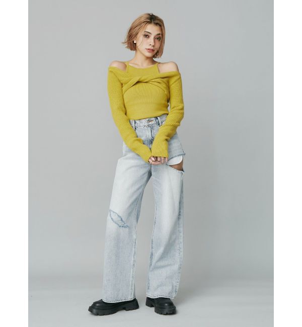 EVRIS「マルチウェイオフショルニットトップス」|ニット・セーター|