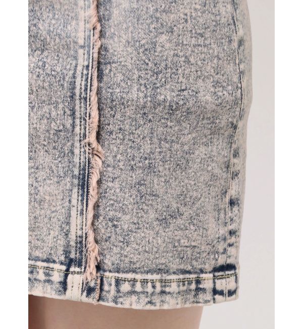 EVRIS「デニムフリンジジャンスカ」|ジャンパースカート|