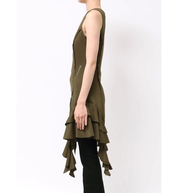 EVRIS「アシンメトリージップタンクワンピース」|ワンピース|