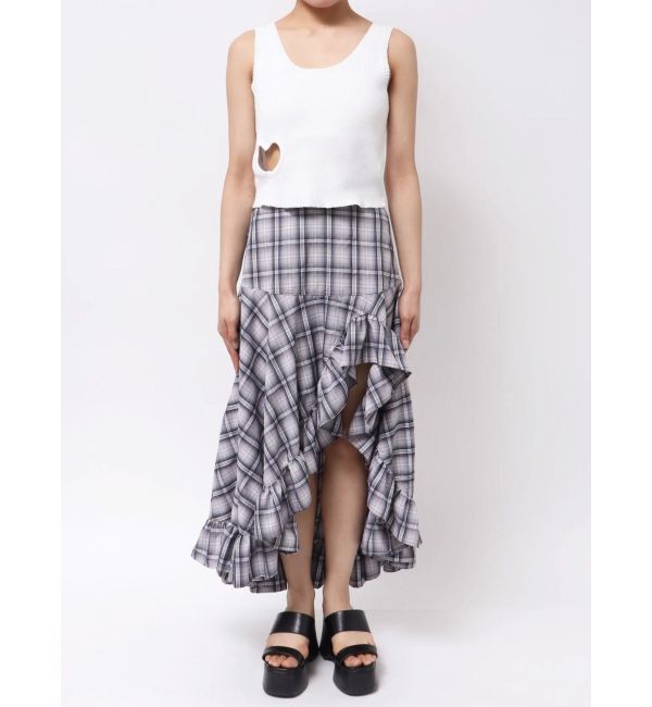 EVRIS「ハートカッティングニットトップス」|タンクトップ|