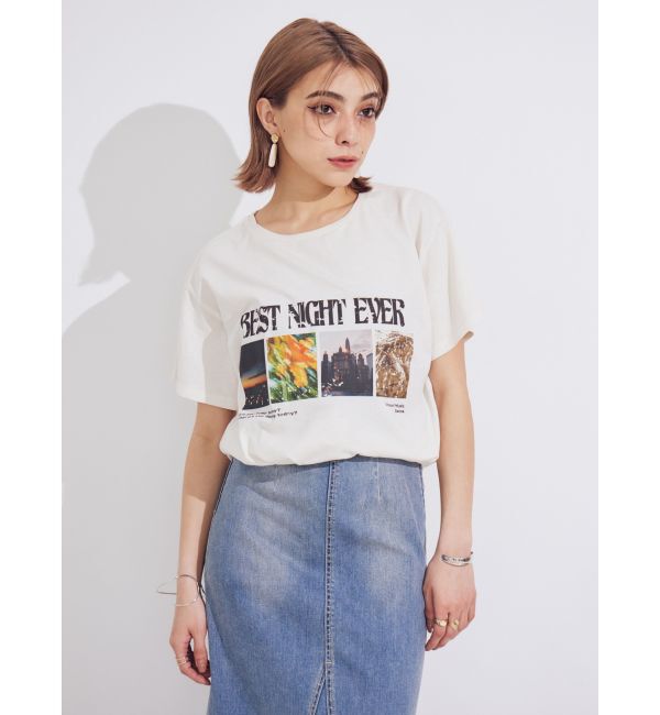 EVRIS「フロントフォトBIG Tシャツ」|Tシャツ・カットソー|