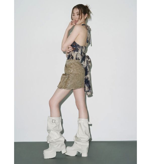 EVRIS「バックリボン ホルターネックトップス」|Tシャツ・カットソー|