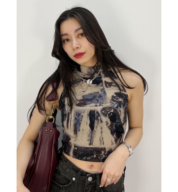 EVRIS「バックリボン ホルターネックトップス」|Tシャツ・カットソー|