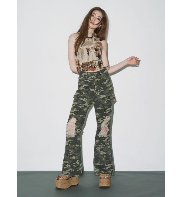 EVRIS「バックリボン ホルターネックトップス」|Tシャツ・カットソー|