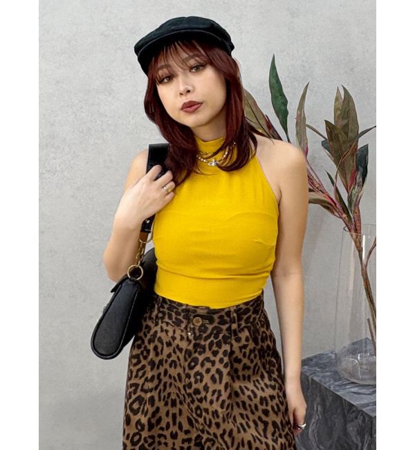 EVRIS「バックリボン ホルターネックトップス」|Tシャツ・カットソー|