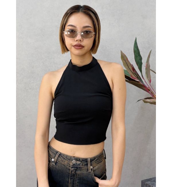 EVRIS「バックリボン ホルターネックトップス」|Tシャツ・カットソー|
