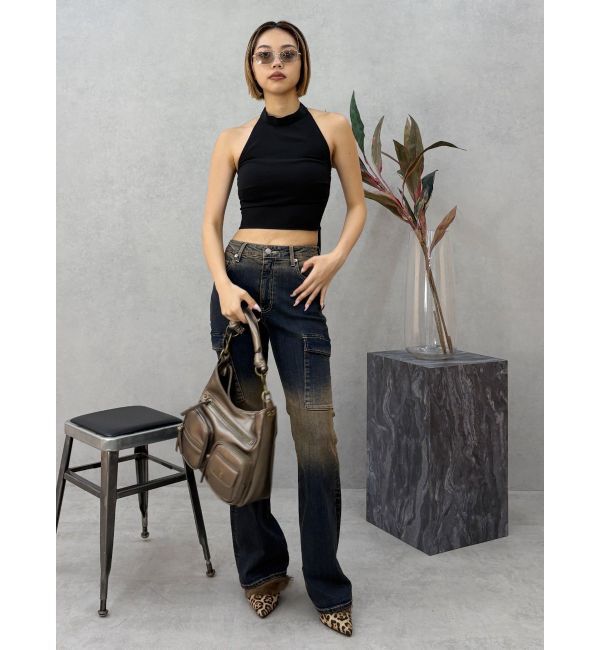 EVRIS「バックリボン ホルターネックトップス」|Tシャツ・カットソー|