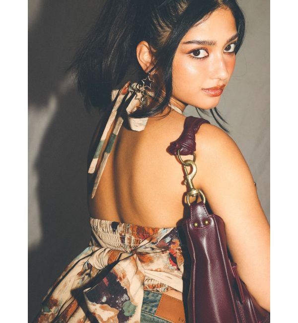 EVRIS「バックリボン ホルターネックトップス」|Tシャツ・カットソー|