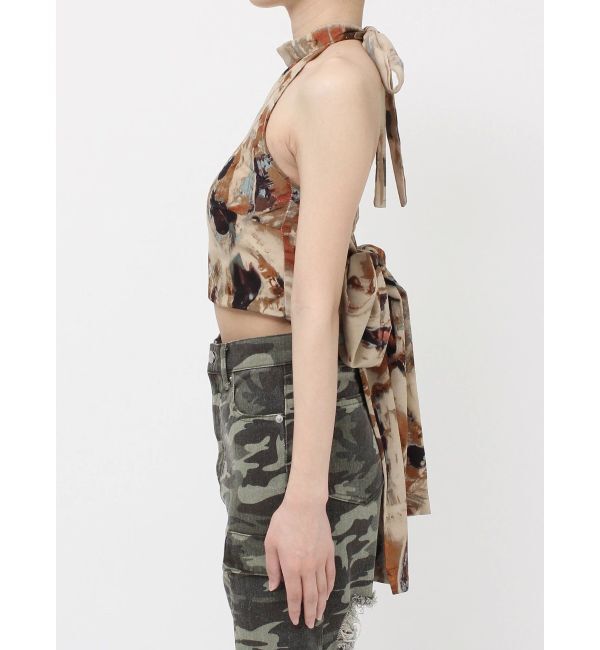 EVRIS「バックリボン ホルターネックトップス」|Tシャツ・カットソー|